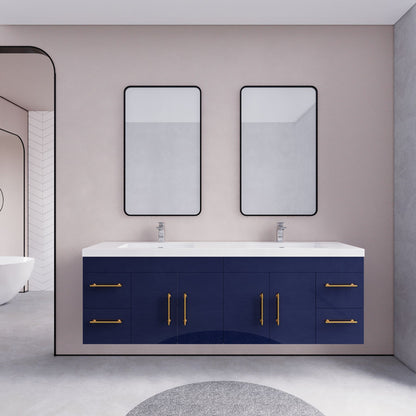 Eliza 72'' Wall Mounting Vanity With Double Sink Vanity-Eliza SKU: RYELSA72DWH-AV | UPC: 616050843476