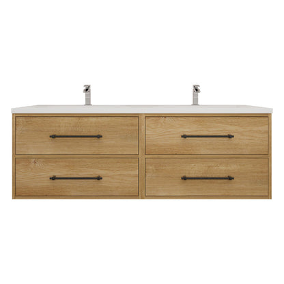 Victoria 30+30" Wall-Mount Vanity with Reinforced DOUBLE Acrylic Sink Victoria SKU: Victoria 60DDWH