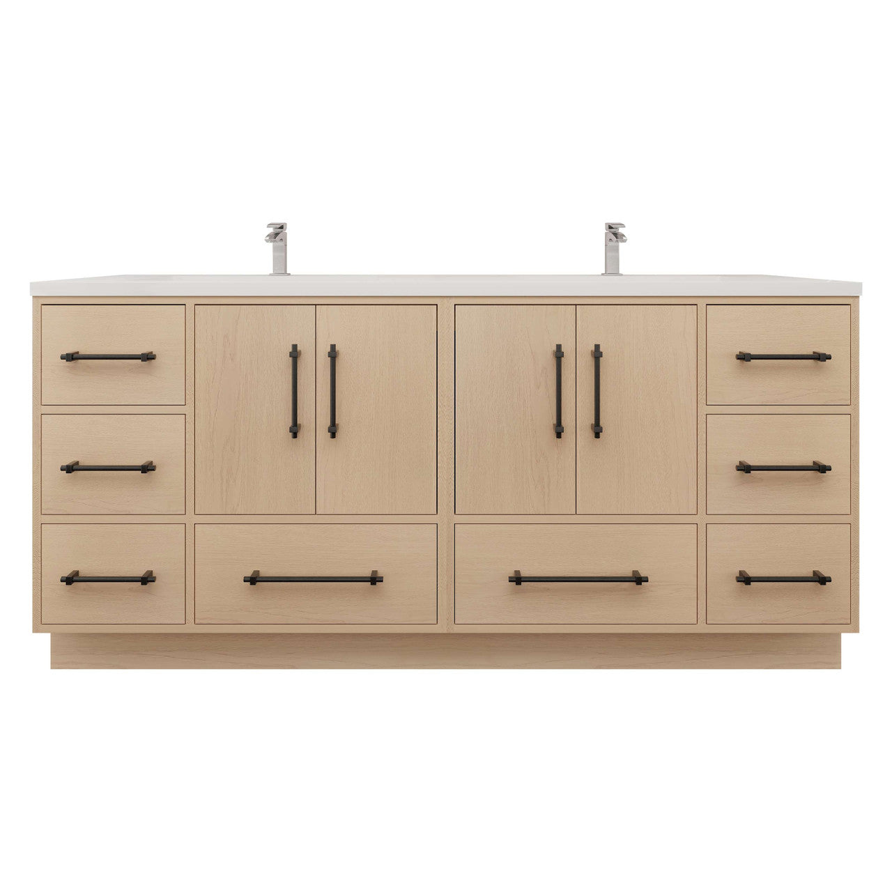 Victoria 72" Freestanding Vanity with Reinforced Acrylic DOUBLE Sink Victoria SKU: Victoria 72DFS-YO