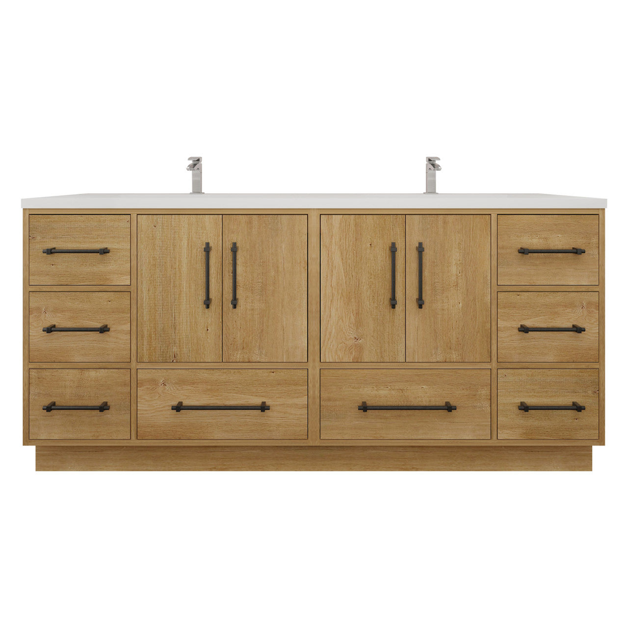 Victoria 72" Freestanding Vanity with Reinforced Acrylic DOUBLE Sink Victoria SKU: Victoria 72DFS-YO