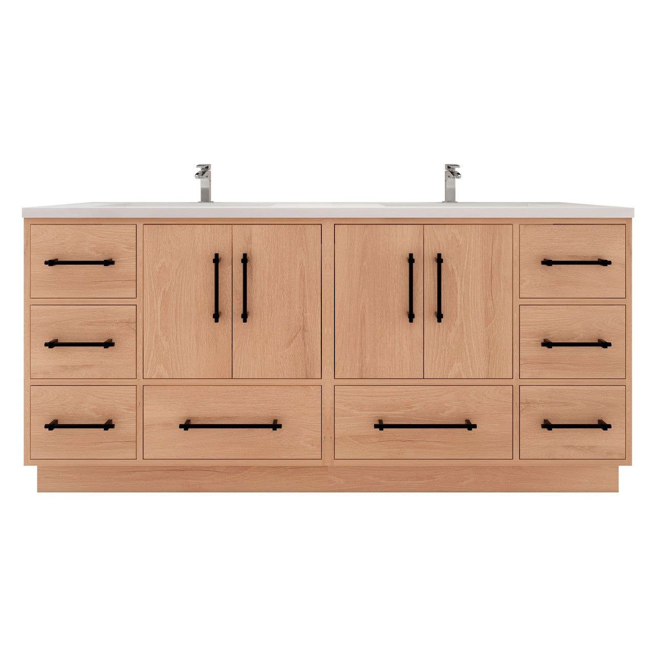 Victoria 72" Freestanding Vanity with Reinforced Acrylic DOUBLE Sink Victoria SKU: Victoria 72DFS-YO