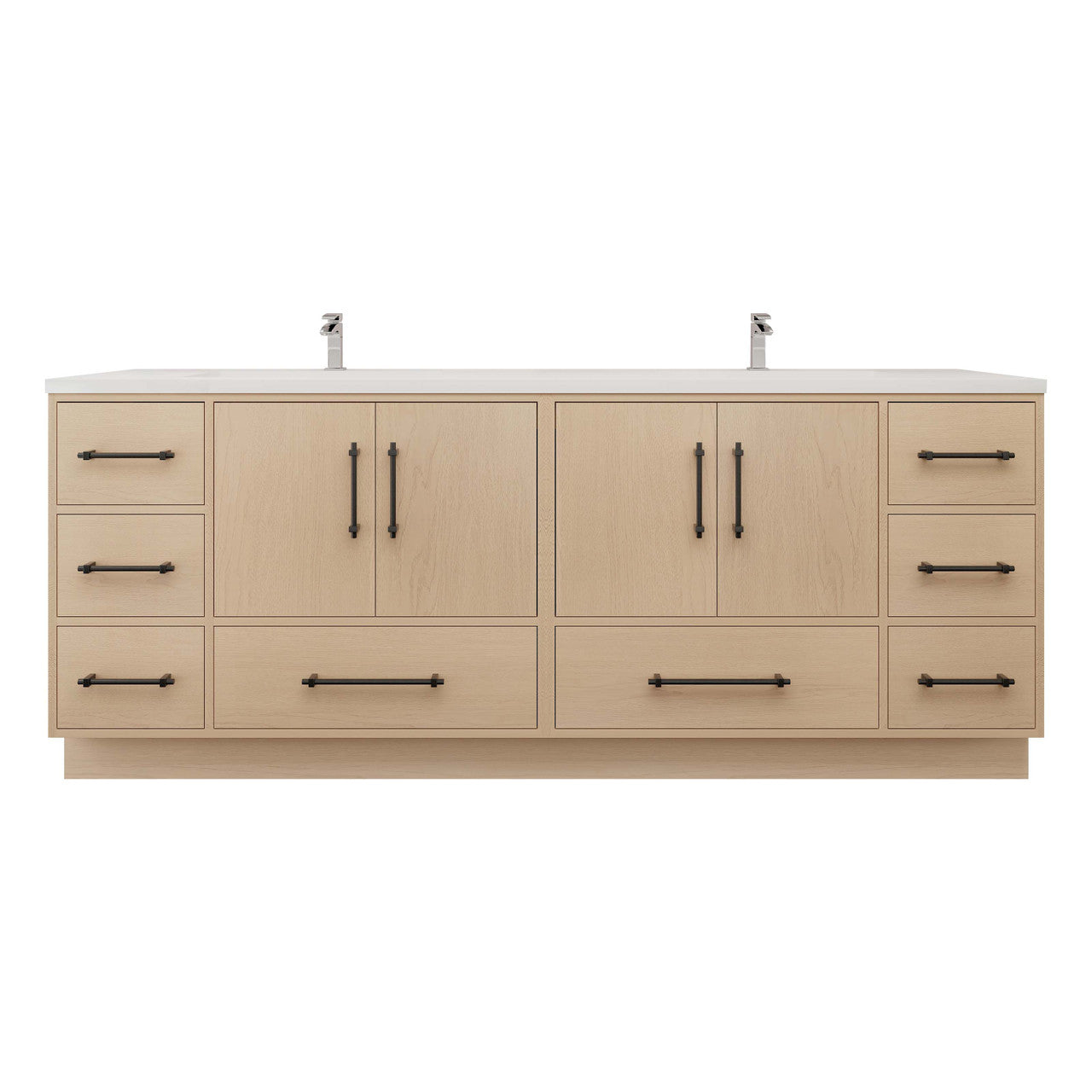 Victoria 84" Freestanding Vanity with Reinforced Acrylic DOUBLE Sink Victoria SKU: Victoria 84DFS