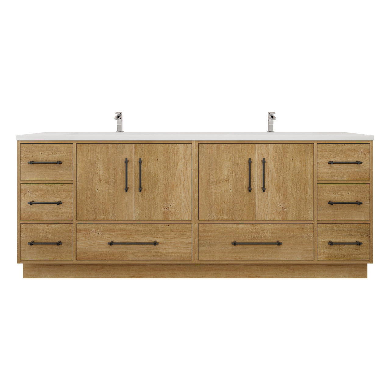 Victoria 84" Freestanding Vanity with Reinforced Acrylic DOUBLE Sink Victoria SKU: Victoria 84DFS