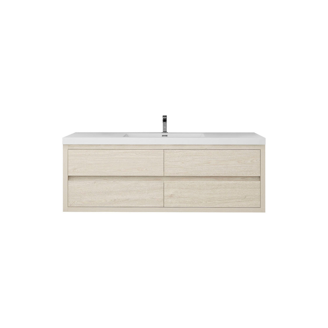 Louis 60" Modern Wall-mounted Vanity (Single Sink) Louis SKU: LOUIS 60SWM