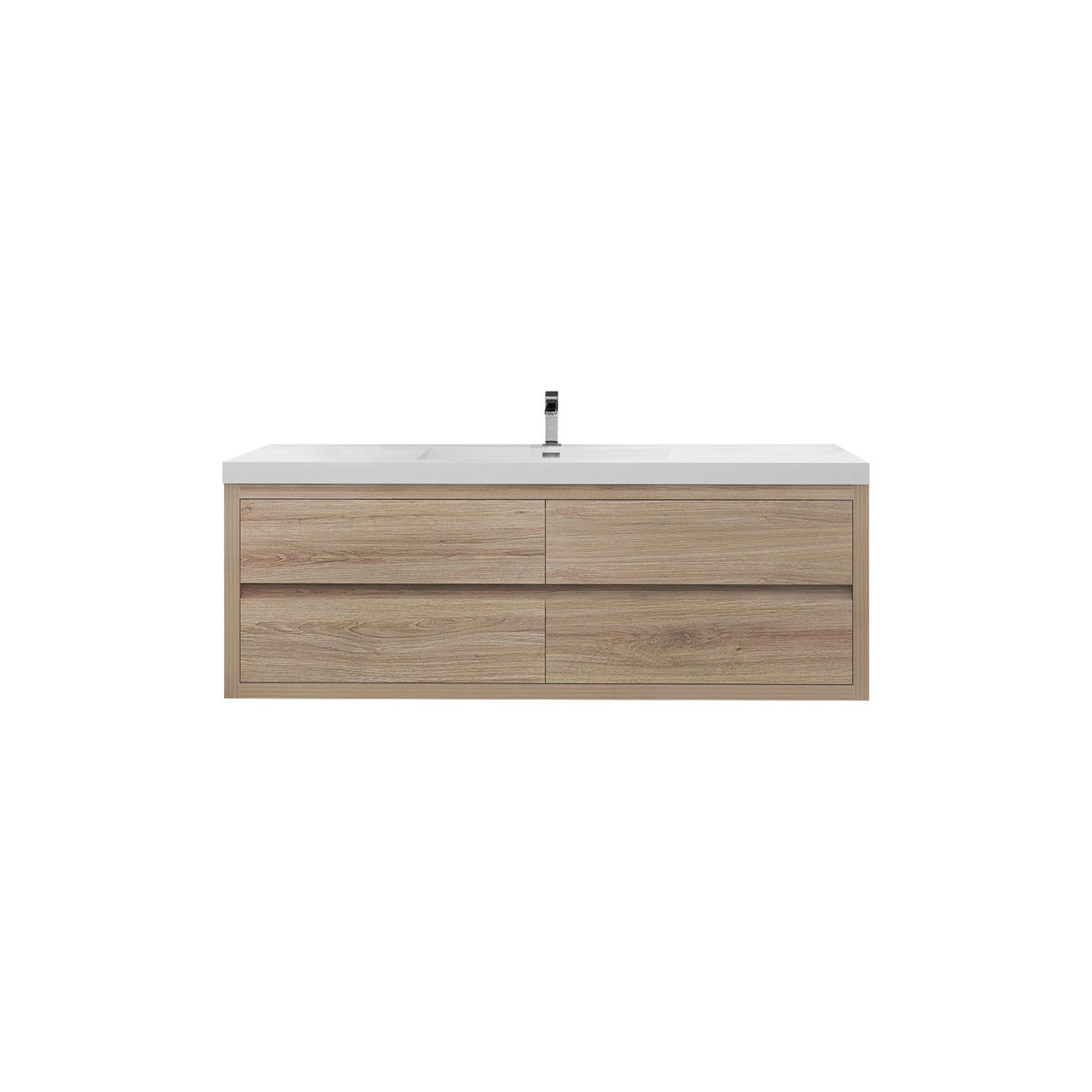 Louis 60" Modern Wall-mounted Vanity (Single Sink) Louis SKU: LOUIS 60SWM