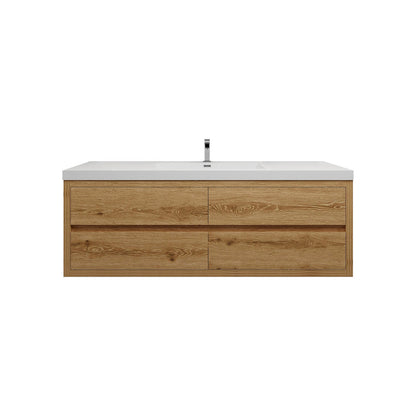 Louis 60" Modern Wall-mounted Vanity (Single Sink) Louis SKU: LOUIS 60SWM