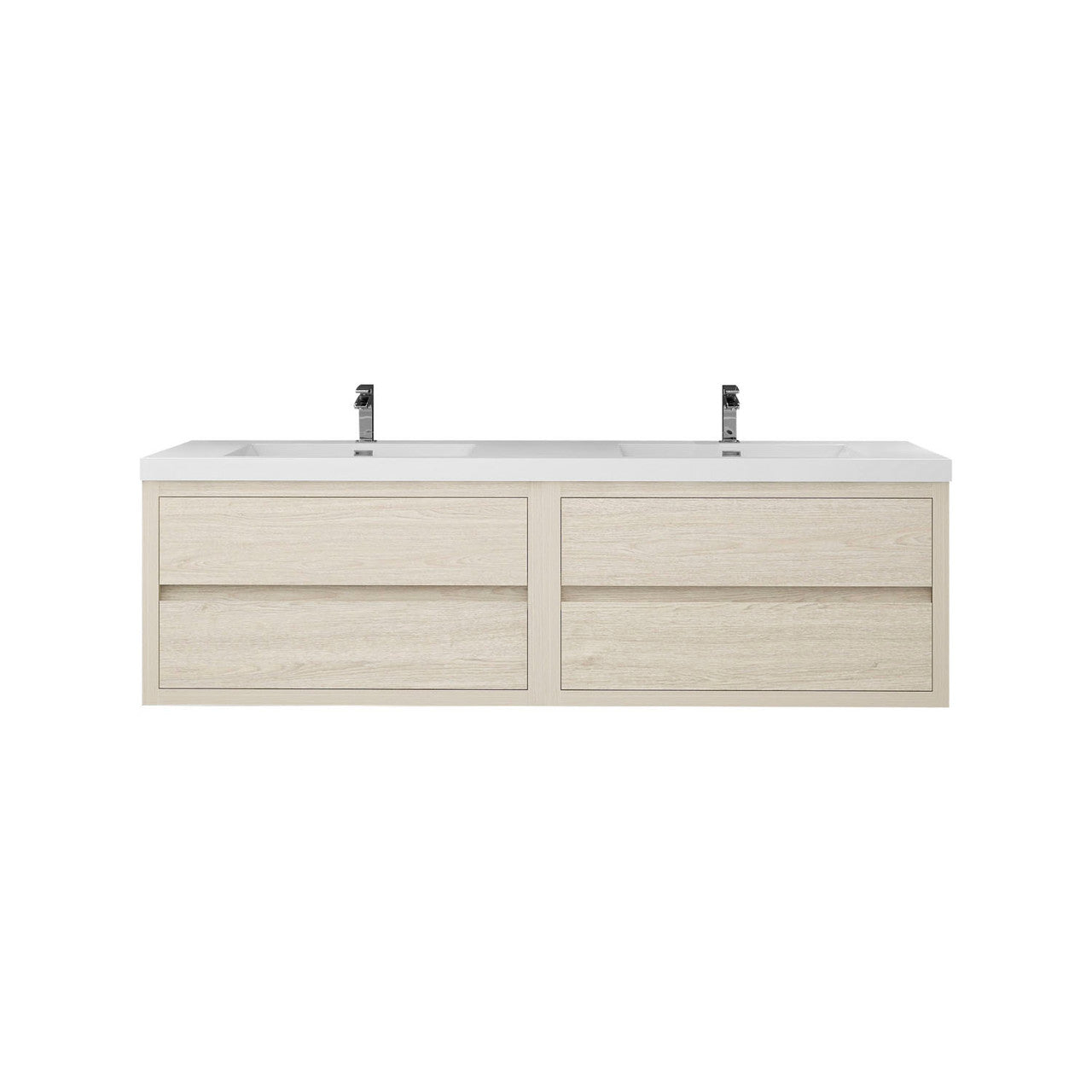 Louis 72" Modern Wall-mounted Vanity (Double Sink) Louis SKU: LOUIS 72DWM