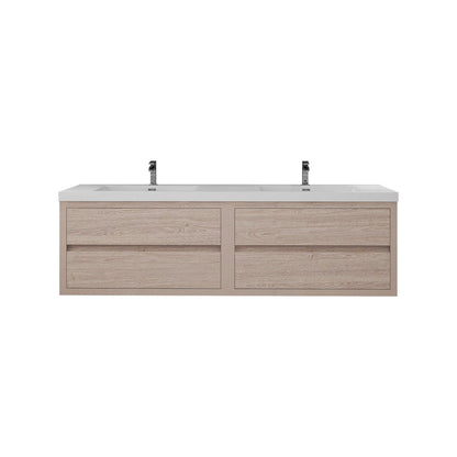 Louis 72" Modern Wall-mounted Vanity (Double Sink) Louis SKU: LOUIS 72DWM