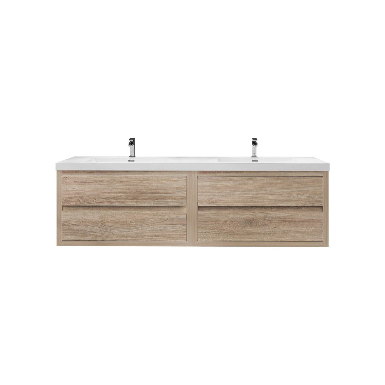 Louis 72" Modern Wall-mounted Vanity (Double Sink) Louis SKU: LOUIS 72DWM