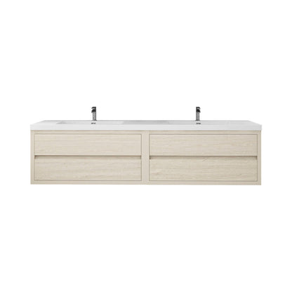 Louis 84" Modern Wall-mounted Vanity (Double Sink) Louis SKU: LOUIS 84DWM