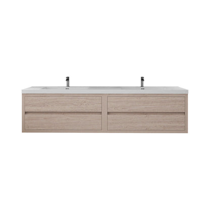 Louis 84" Modern Wall-mounted Vanity (Double Sink) Louis SKU: LOUIS 84DWM