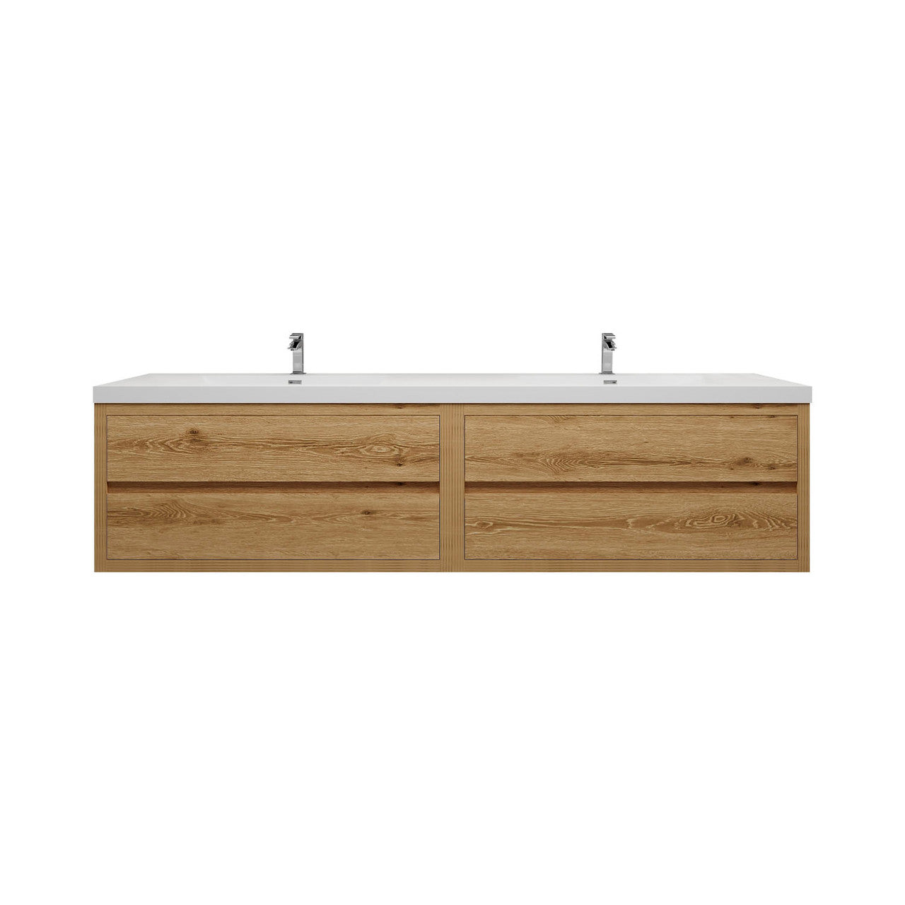 Louis 84" Modern Wall-mounted Vanity (Double Sink) Louis SKU: LOUIS 84DWM