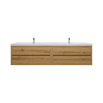 Louis 84" Modern Wall-mounted Vanity (Double Sink) Louis SKU: LOUIS 84DWM