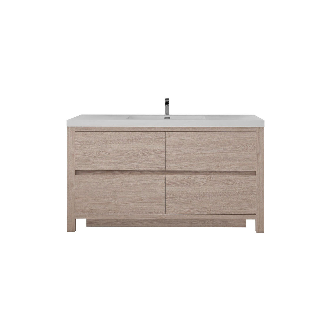 Louis 60" Modern Freestanding Vanity (Single Sink) Louis SKU: LOUIS 60SFS