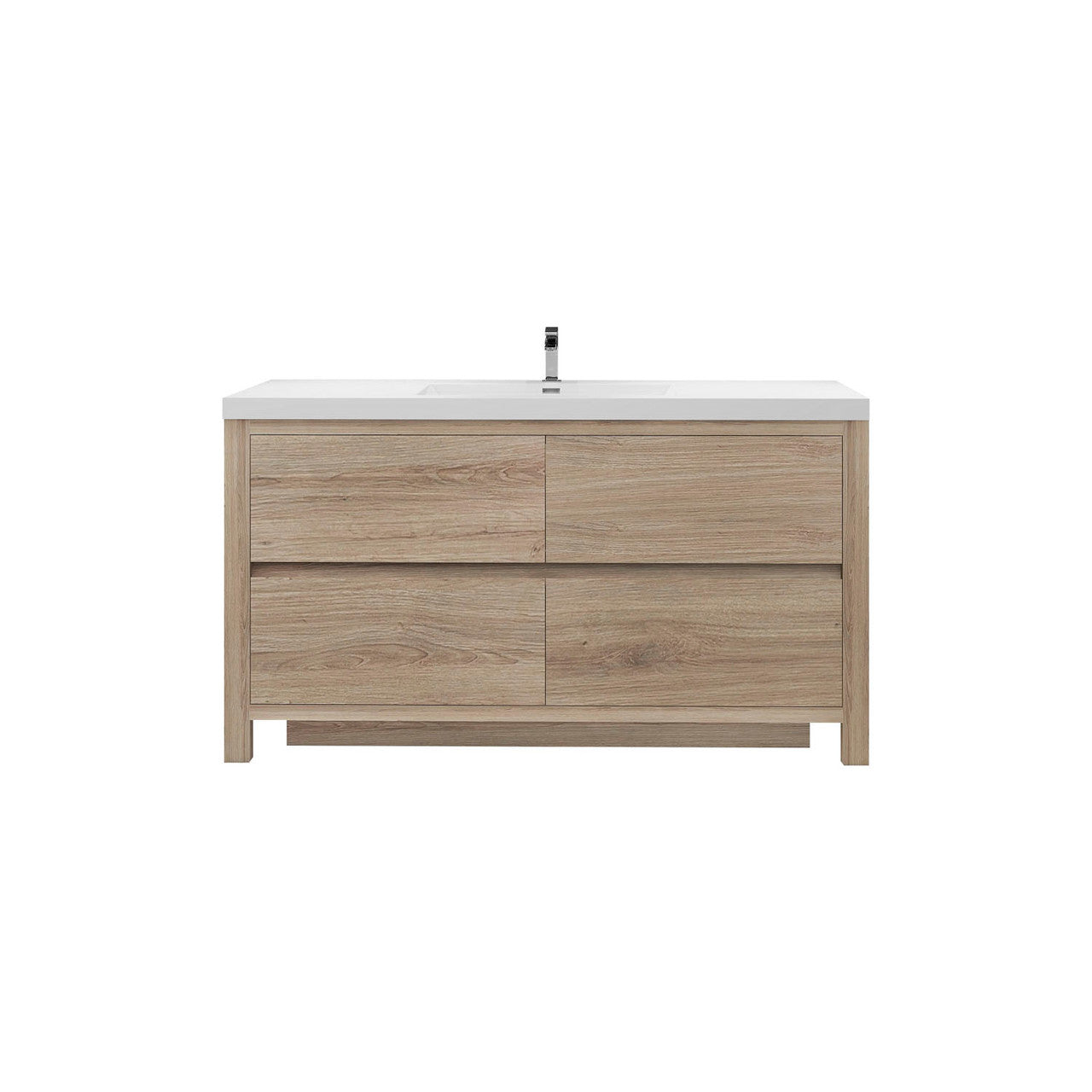 Louis 60" Modern Freestanding Vanity (Single Sink) Louis SKU: LOUIS 60SFS