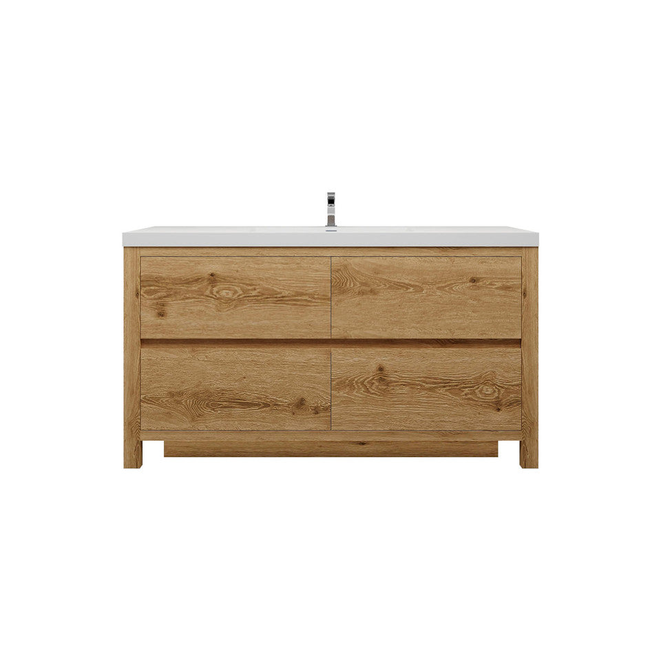 Louis 60" Modern Freestanding Vanity (Single Sink) Louis SKU: LOUIS 60SFS