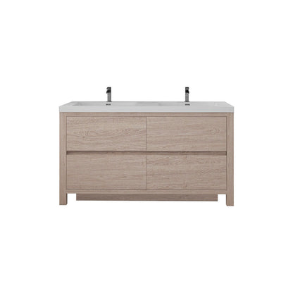 Louis 60" Modern Freestanding Vanity (Double Sink) Louis SKU: LOUIS 60DFS