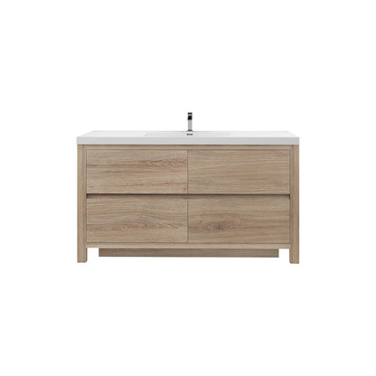 Louis 60" Modern Freestanding Vanity (Double Sink) Louis SKU: LOUIS 60DFS