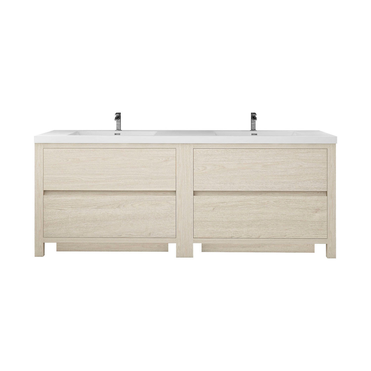 Louis 84" Modern Freestanding Vanity (Double Sink) Louis SKU: LOUIS 84DFS