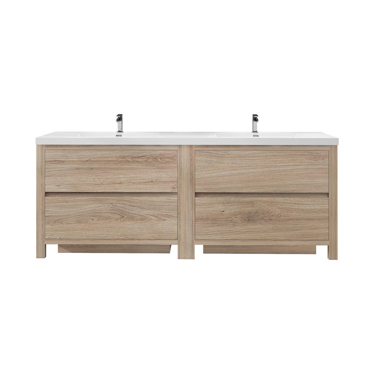 Louis 84" Modern Freestanding Vanity (Double Sink) Louis SKU: LOUIS 84DFS