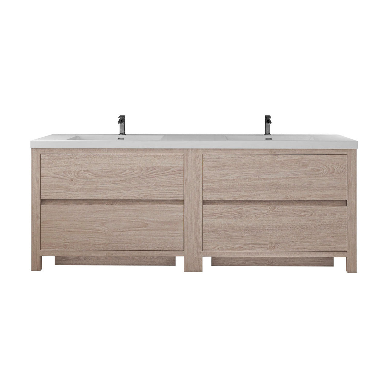 Louis 84" Modern Freestanding Vanity (Double Sink) Louis SKU: LOUIS 84DFS