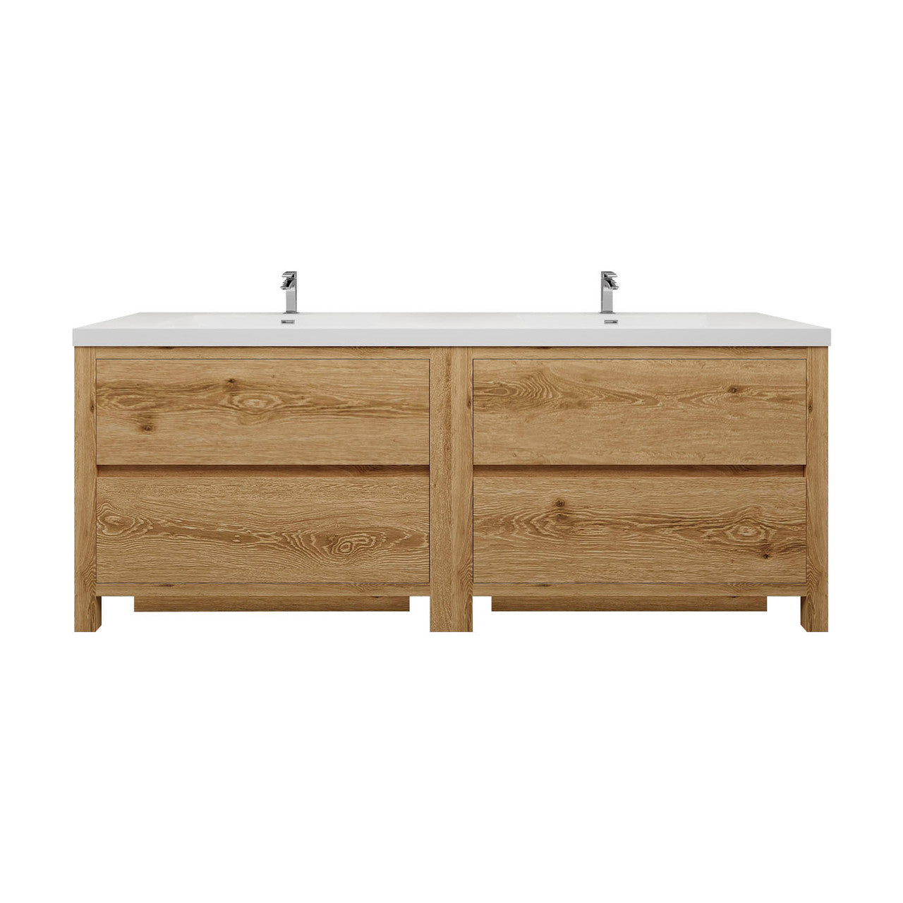 Louis 84" Modern Freestanding Vanity (Double Sink) Louis SKU: LOUIS 84DFS