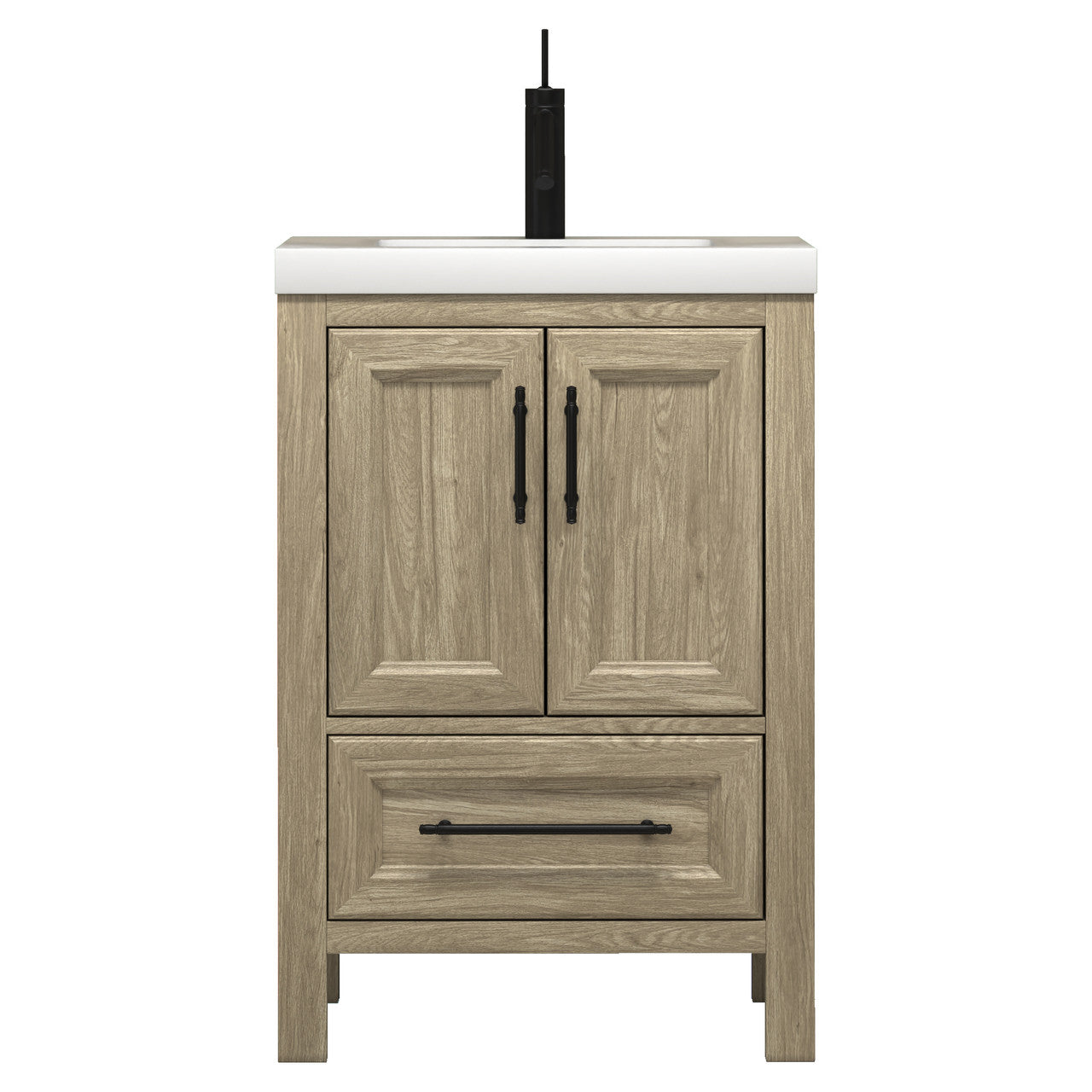 VIV 24" Solid Wood Freestanding Bathroom Vanity with Reinforced Acrylic Sink VIV SKU: VIV24