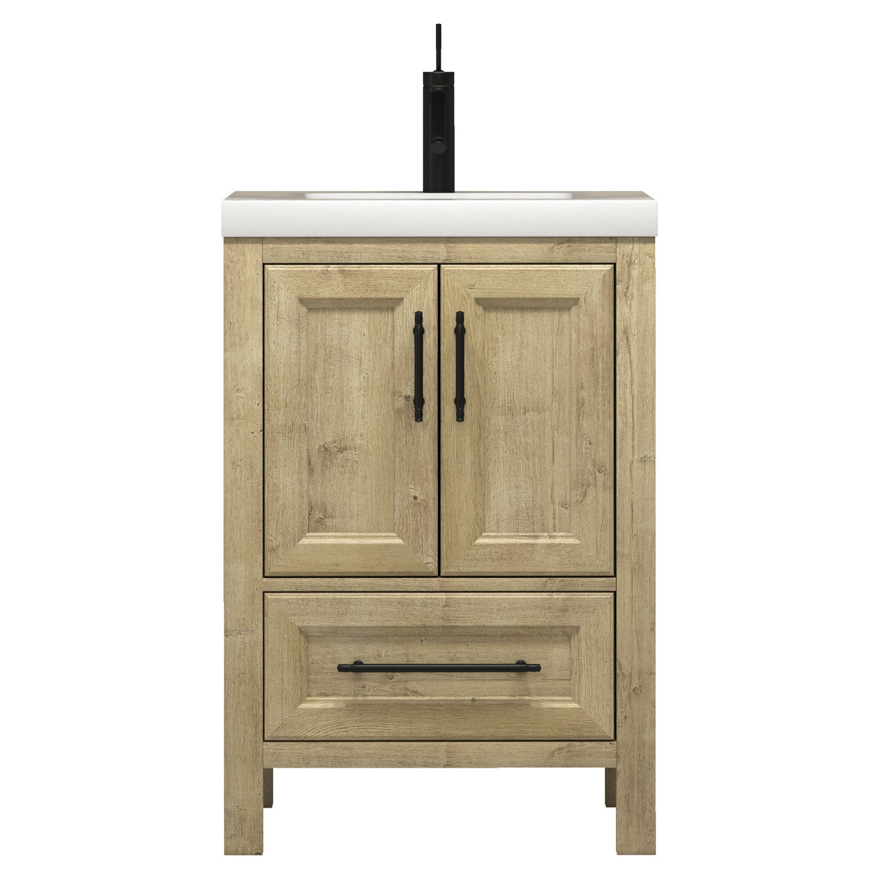 VIV 24" Solid Wood Freestanding Bathroom Vanity with Reinforced Acrylic Sink VIV SKU: VIV24