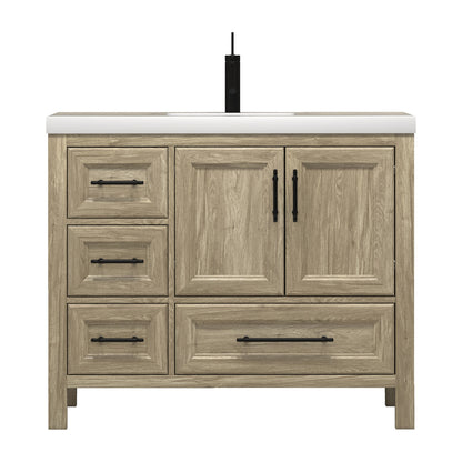 VIV 42" Solid Wood Freestanding Bathroom Vanity with Reinforced Acrylic Sink (Left) VIV SKU: VIV42L