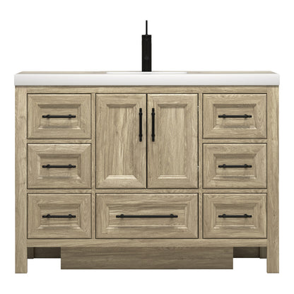 VIV 48" Solid Wood Freestanding Bathroom Vanity with Reinforced Acrylic Sink VIV SKU: VIV48