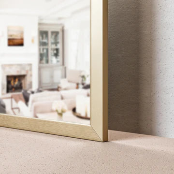 Eviva Gold 60"W x 30"H Rectangular Mirror with Gold Aluminum Frame EVMR-60X30-GLD