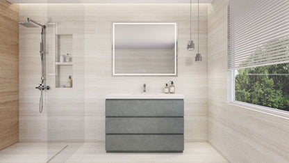 Aron 48" Freestanding with Reinforced Acrylic Sink Vanity-Aron SKU: MBA48-CO