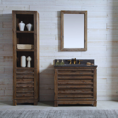 LEGION FURNITURE 36" WOOD SINK VANITY MATCH WITH MARBLE TOP -NO FAUCET