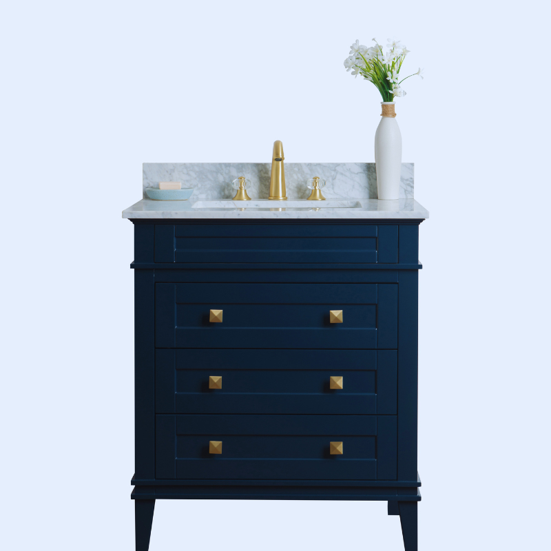 LEGION FURNITURE 30" SOLID WOOD SINK VANITY WITH WITHOUT FAUCET