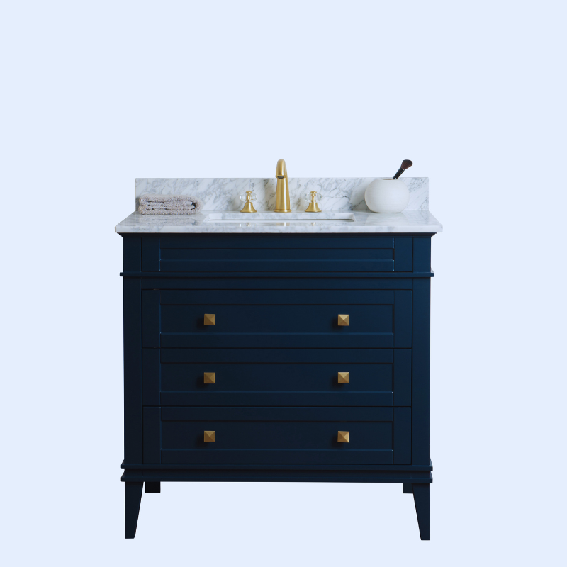 LEGION FURNITURE 36" SOLID WOOD SINK VANITY WITHOUT FAUCET