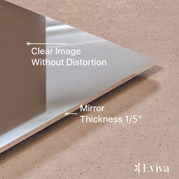 Eviva Sleek 42"W x 30"H Rectangular Frameless Mirror EVMR05-42X30