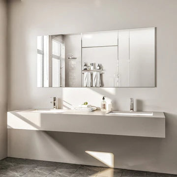 Eviva Sleek 55"W x 30"H Rectangular Frameless Mirror EVMR05-55X30