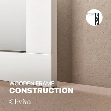 Eviva Aberdeen 24"W x 30"H Rectangular Mirror with White Wooden Frame EVMR412-24X30-WH