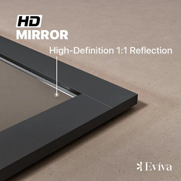 Eviva Aberdeen 36"W x 30"H Rectangular Mirror with Espresso Wooden Frame EVMR412-36X30-ES