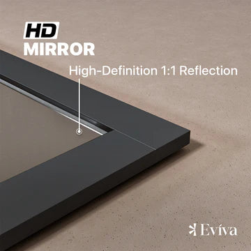 Eviva Aberdeen 48"W x 30"H Rectangular Mirror with Espresso Wooden Frame EVMR412-48X30-ES