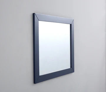 Eviva Acclaim 24"W x 30"H Rectangular Mirror with Blue Wooden Frame EVMR69-24X30BLU