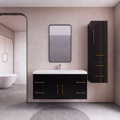 Eliza 48'' Wall Mounting Vanity With Single Sink Vanity-Eliza SKU: RYELSA48WH-AV | UPC: 616050843377