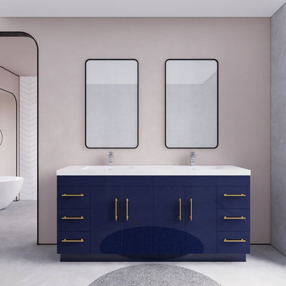 Eliza 72'' Freestanding Vanity With Double Sink Vanity-Eliza SKU: RYELSA72DFS-GR | UPC: 616050824734