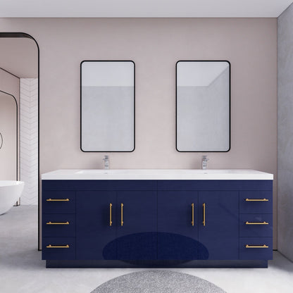 Eliza 84'' Freestanding Vanity With Double Sink Vanity-Eliza SKU: RYELSA84DFS-GR | UPC: 616050824765