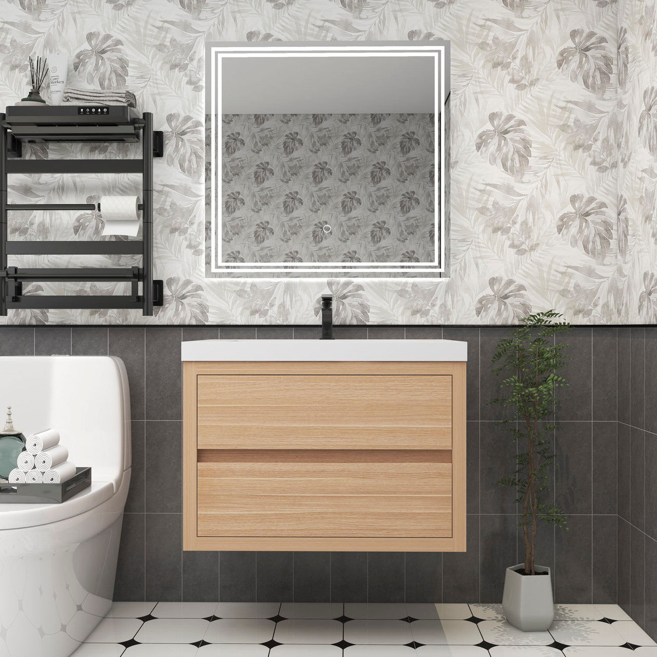 Louis 30" Modern Wall-mounted Vanity Louis SKU: LOUIS 30WM