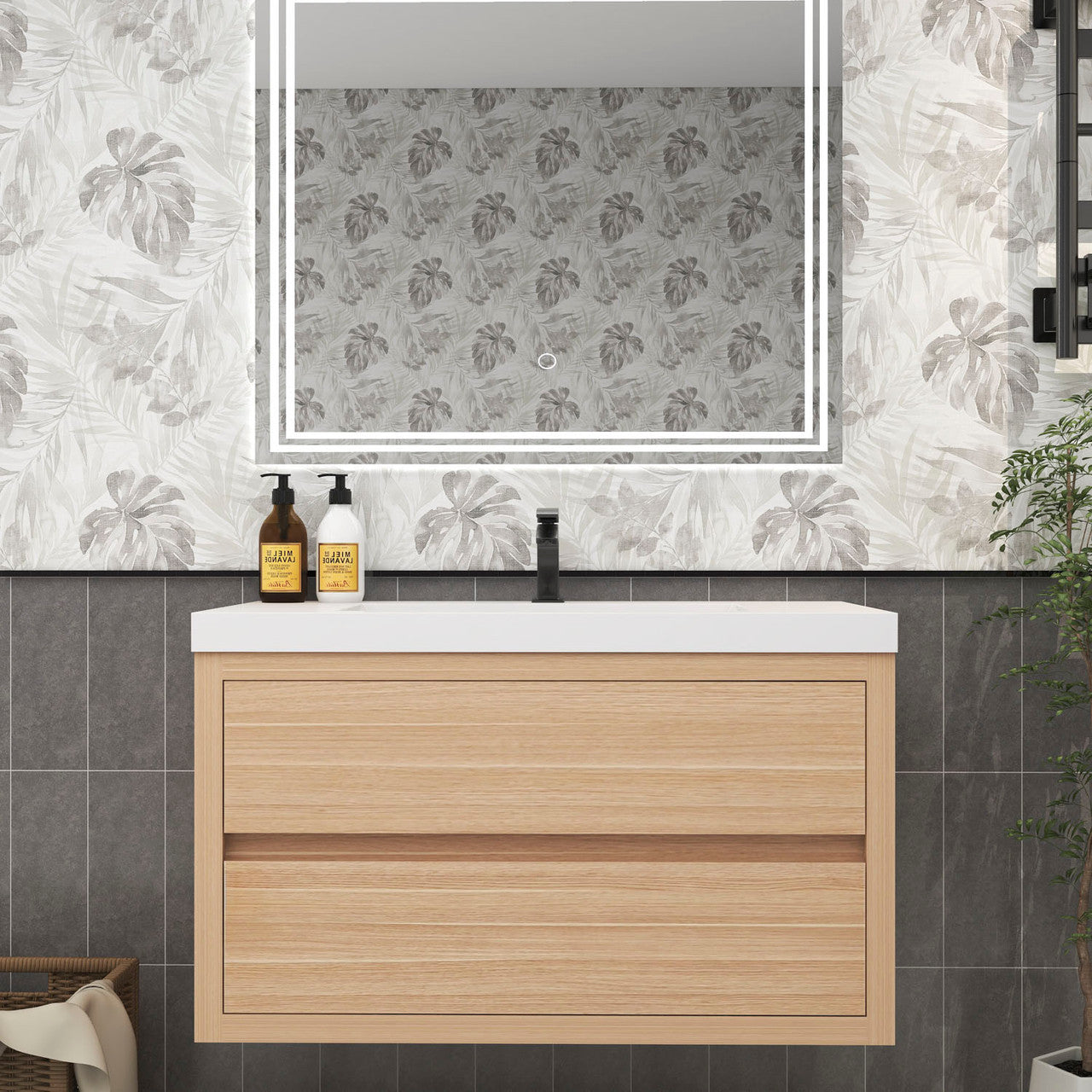 Louis 36" Modern Wall-mounted Vanity Louis SKU: LOUIS 36WM