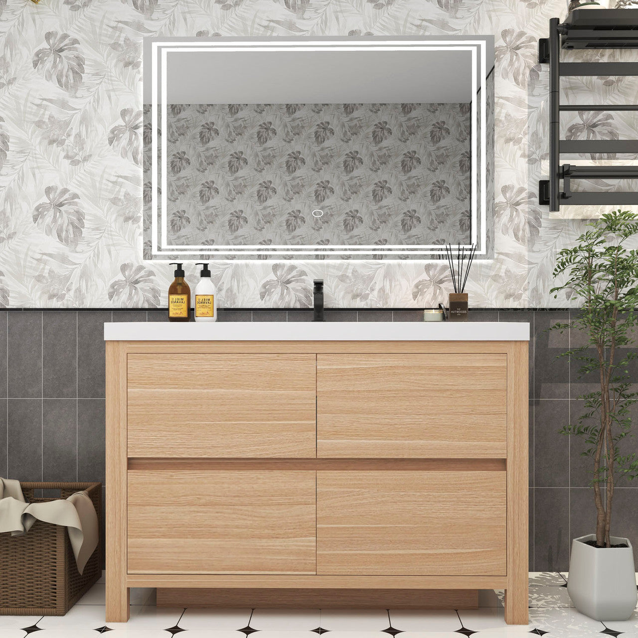 Louis 48" Modern Freestanding Vanity Louis SKU: LOUIS 48FS