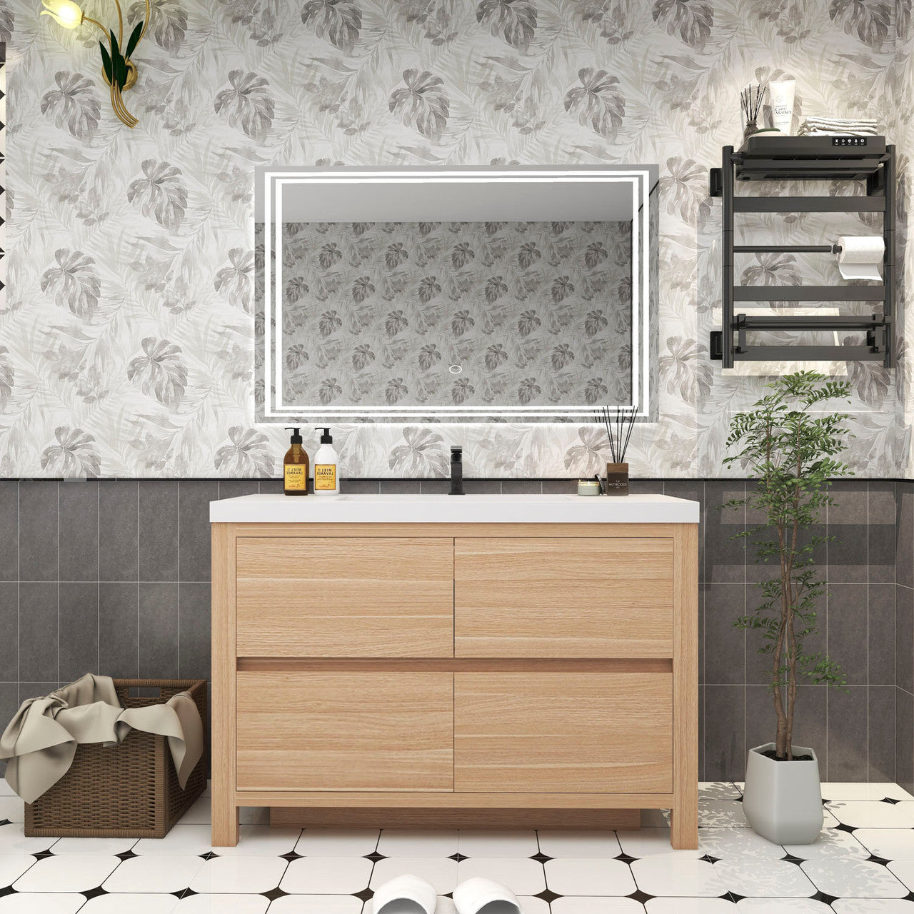 Louis 48" Modern Freestanding Vanity Louis SKU: LOUIS 48FS