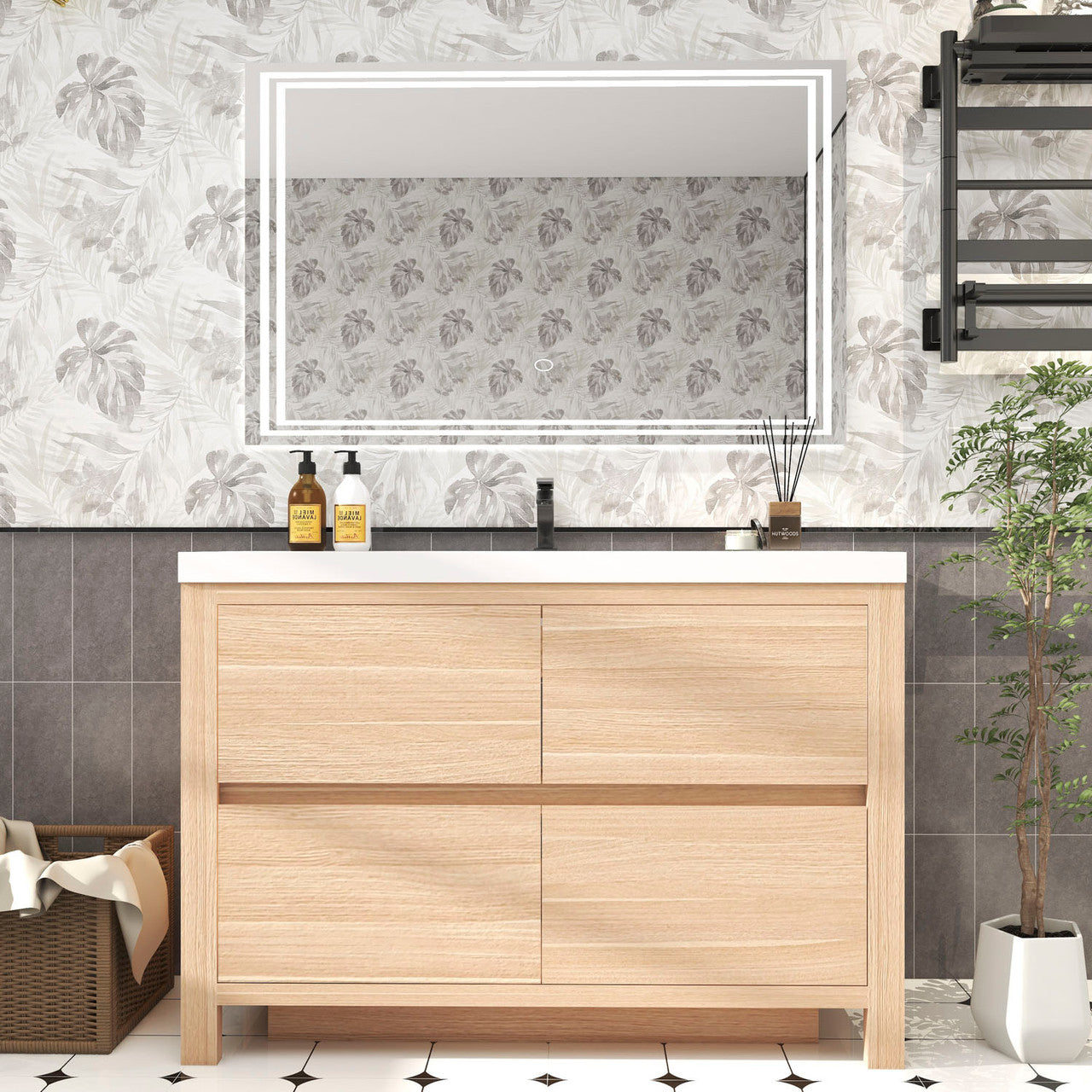 Louis 48" Modern Freestanding Vanity Louis SKU: LOUIS 48FS