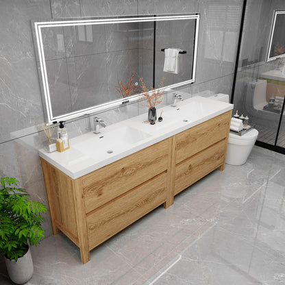 Louis 84" Modern Freestanding Vanity (Double Sink) Louis SKU: LOUIS 84DFS